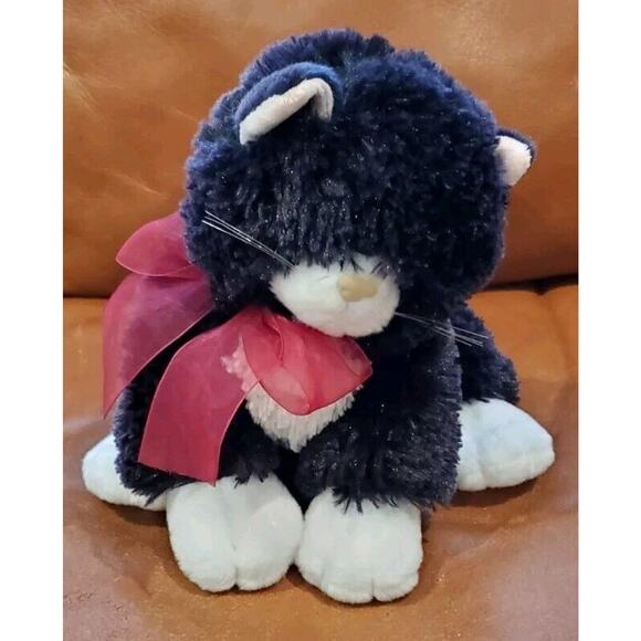 10" TY Classic Lexie Kitty Cat Plush Black White Tuxedo 2005 Stuffed Animal - Picture 1 of 10
